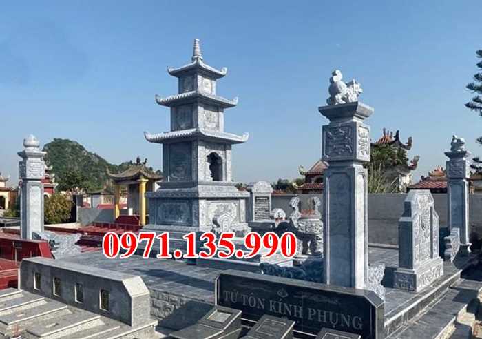 Mẫu mộ tháp chùa bằng đá để tro cốt đẹp bán tại TP HCM