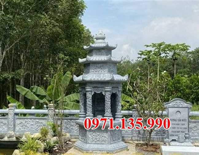 Mẫu mộ tháp chùa bằng đá để tro cốt đẹp bán tại gia lai lâm đồng