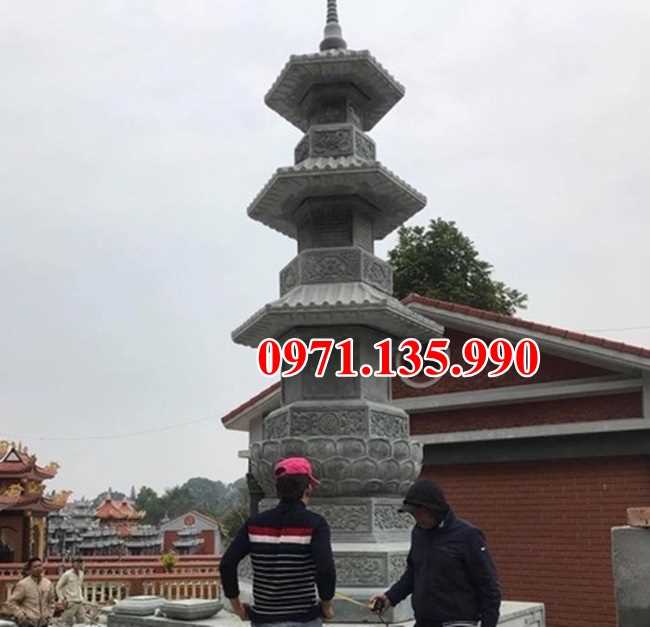 Mẫu mộ tháp chùa bằng đá để tro cốt đẹp bán tại quảng nam quảng ngãi