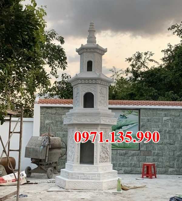 Mẫu mộ tháp chùa bằng đá để tro cốt đẹp bán tại quảng nam quảng ngãi