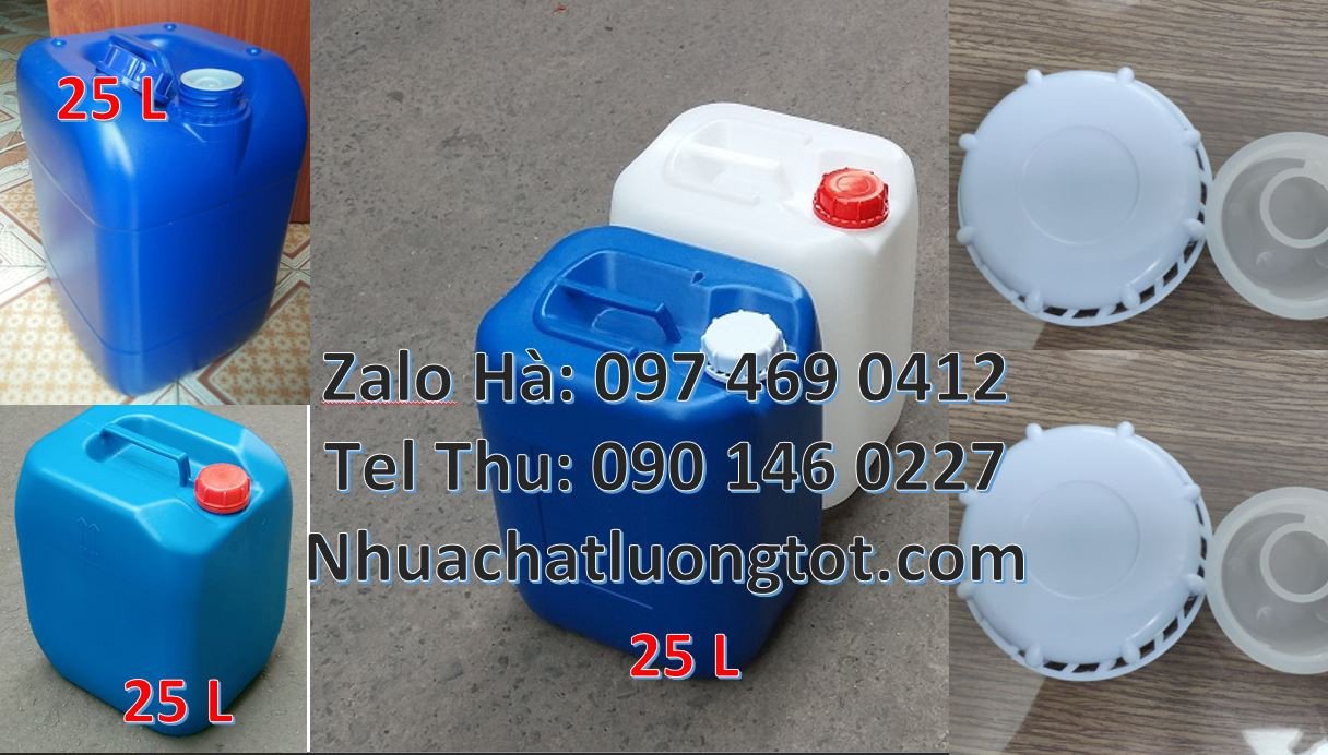 can nhựa 25l đựng hóa chất,can nhựa 20l đựng xăng dầu,can nhựa xanh gi