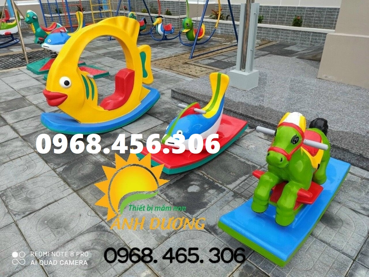 Bập bênh composite dành cho trẻ em mầm non
