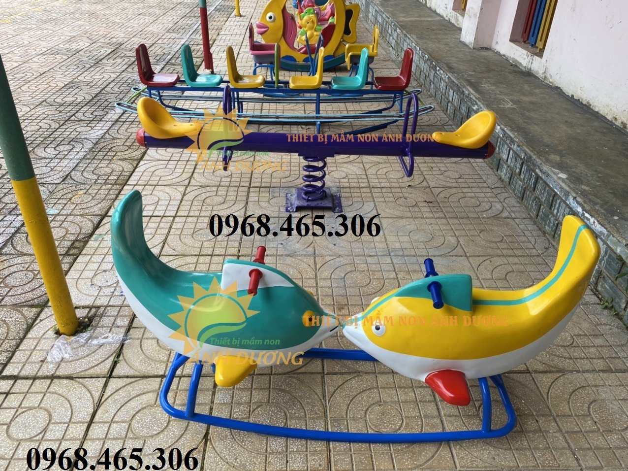 Bập bênh composite dành cho trẻ em mầm non