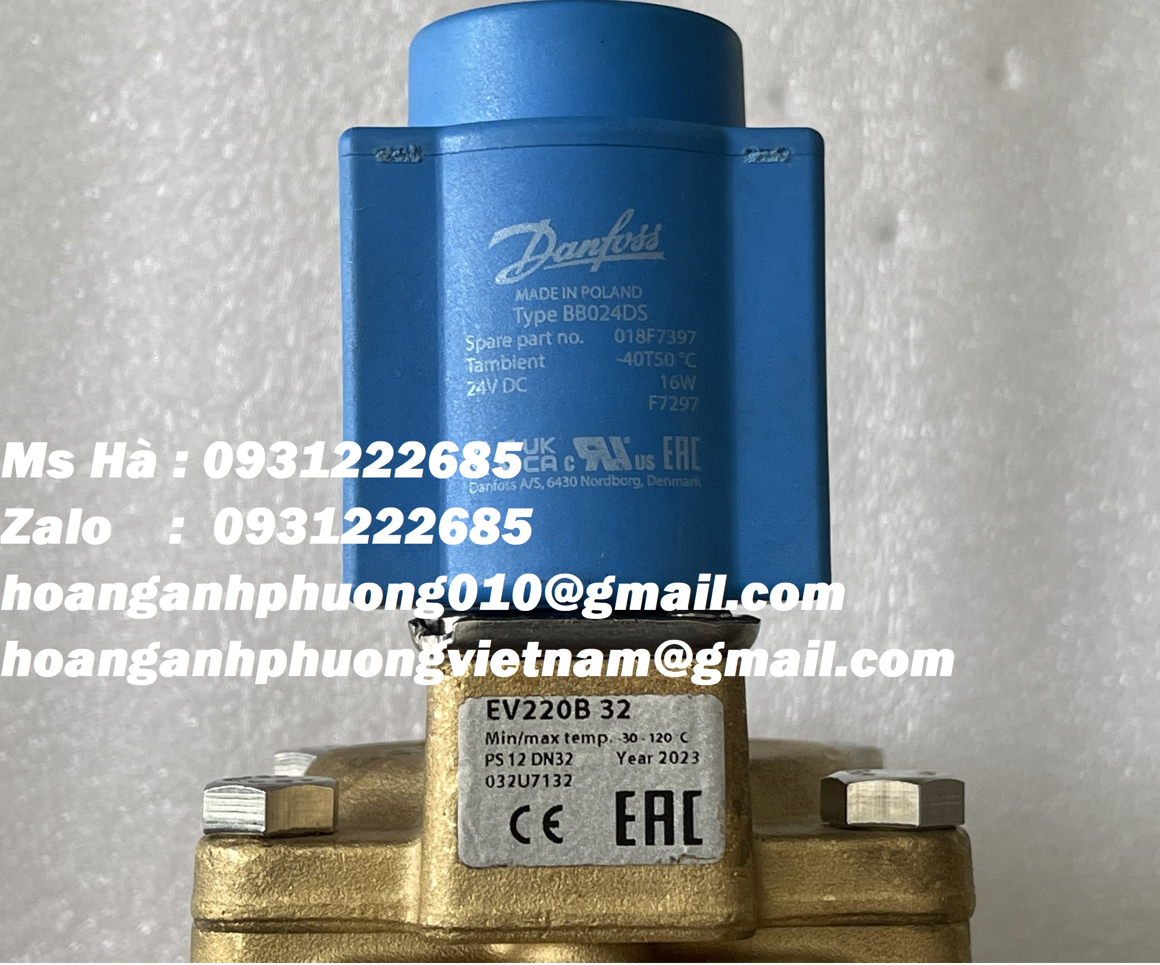 EV220B 32 chính hãng Danfoss - van điện từ - Hoàng Anh Phương