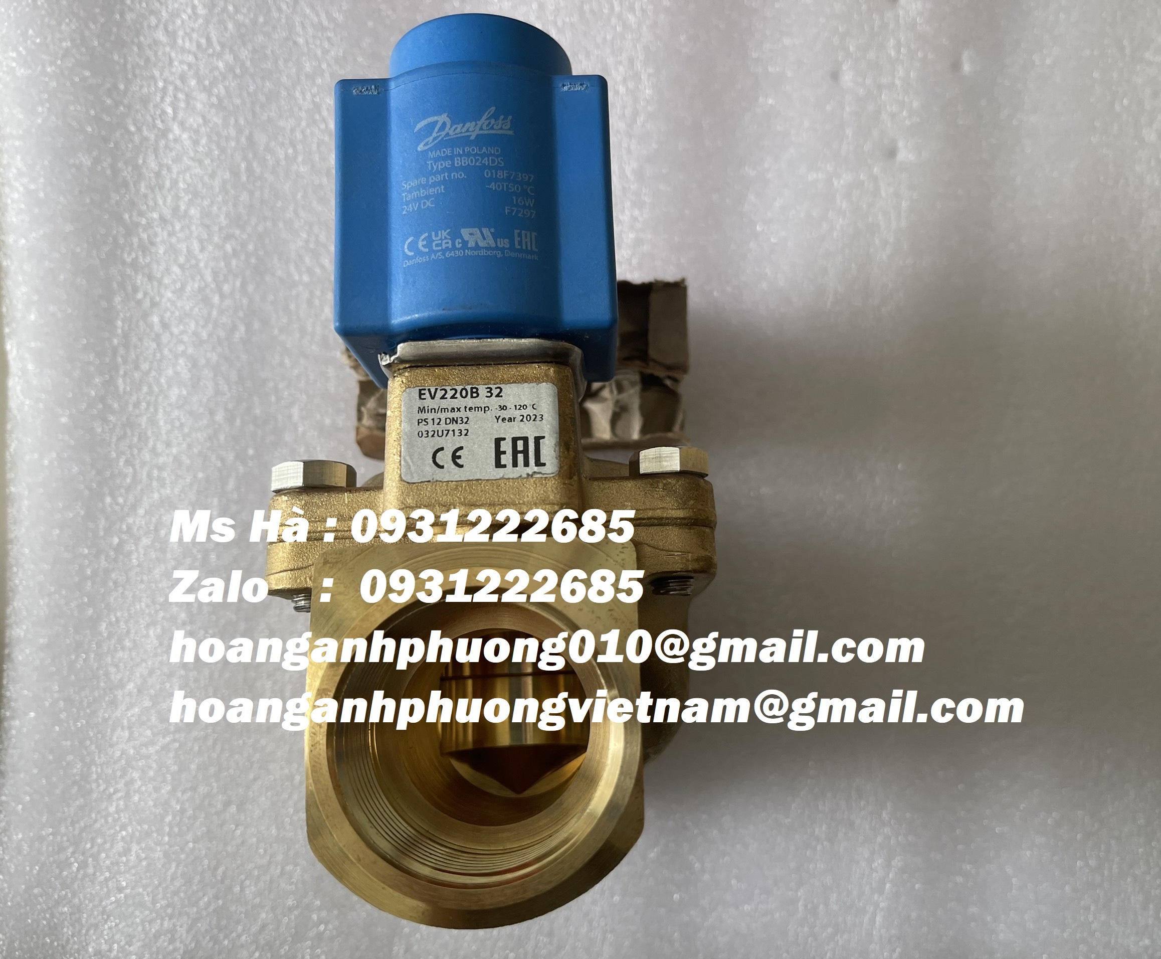 EV220B 32 chính hãng Danfoss - van điện từ - Hoàng Anh Phương
