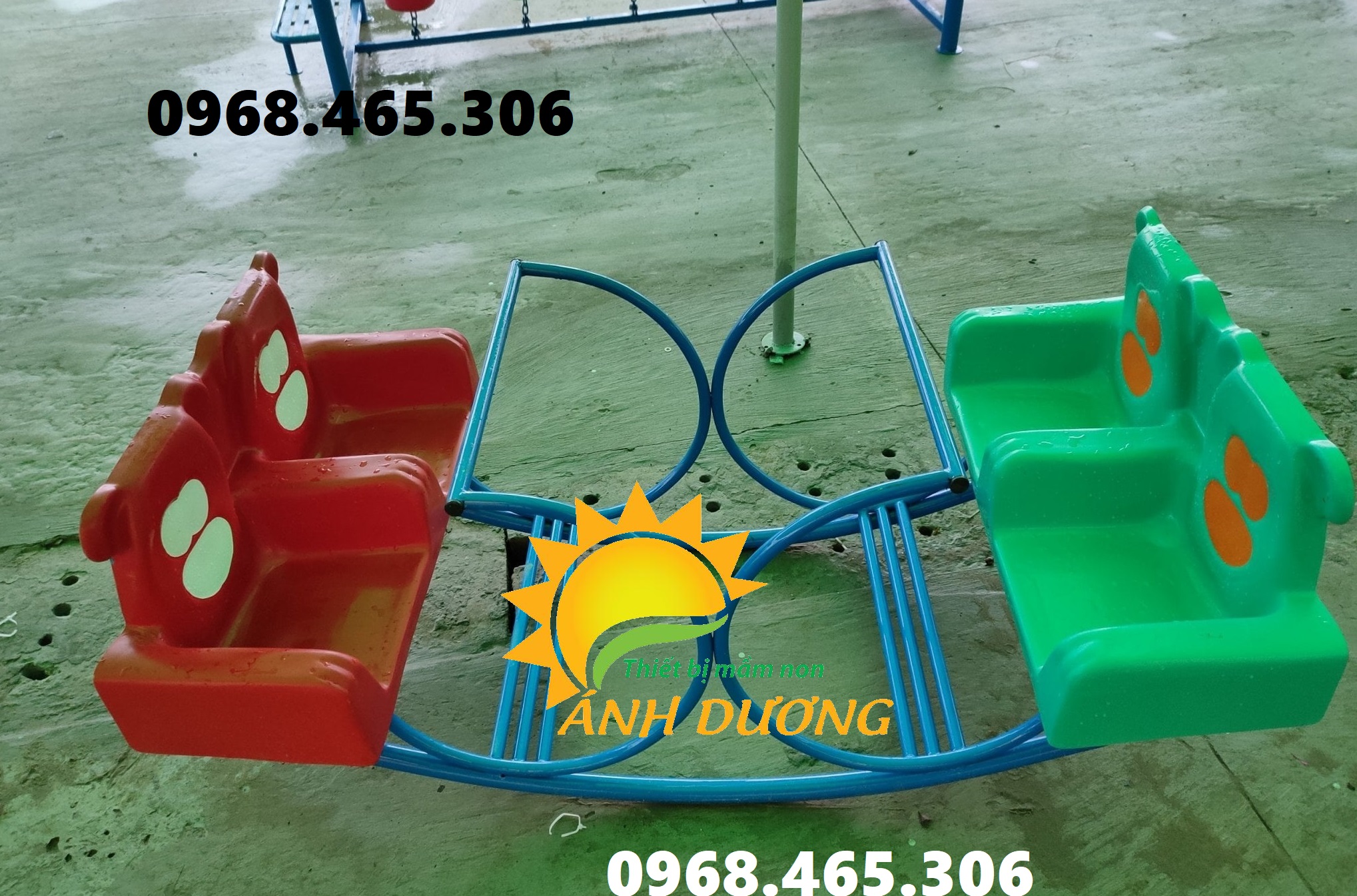 Bập bênh đế cong, bập bênh composite dành cho trẻ em