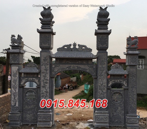 80 mẫu cổng đền chùa bằng đá đpẹ bán cà mau