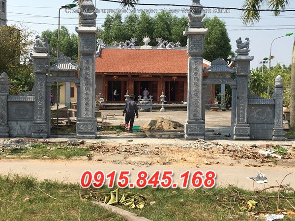 80 mẫu cổng đền chùa bằng đá đpẹ bán cà mau