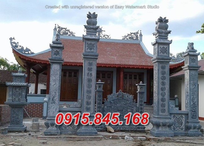 80 mẫu cổng đền chùa bằng đá đpẹ bán cà mau