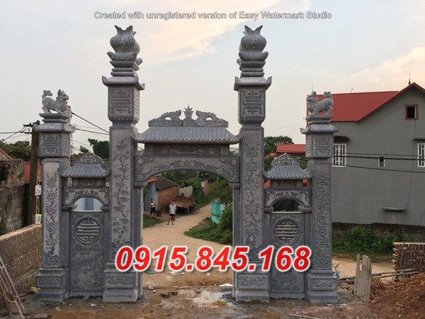 80 mẫu cổng đền chùa bằng đá đpẹ bán cà mau
