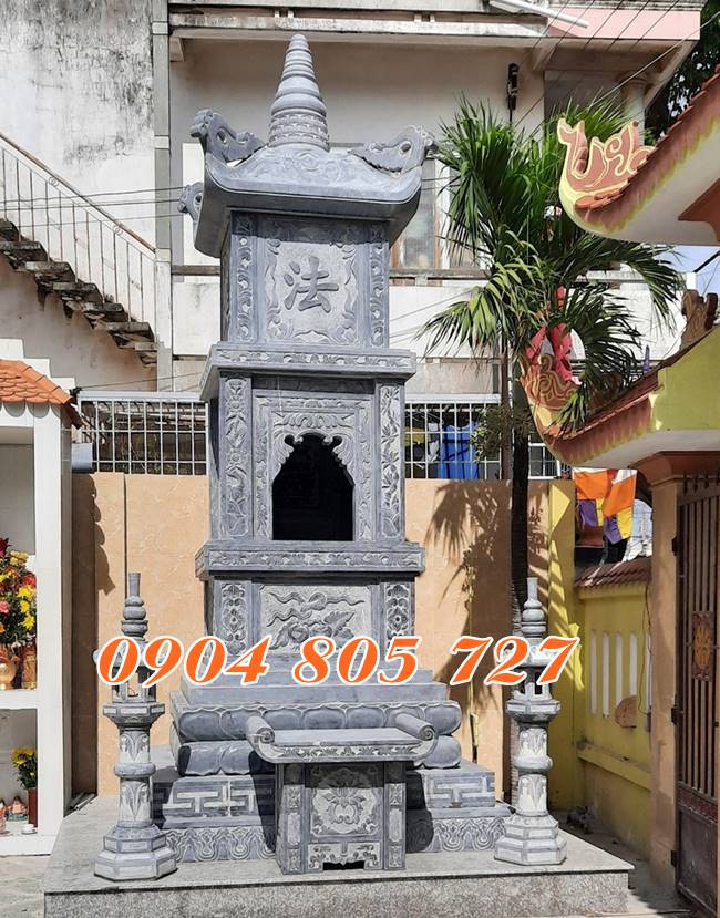 Xây mộ tháp đá để tro cốt hài cốt năm 2023