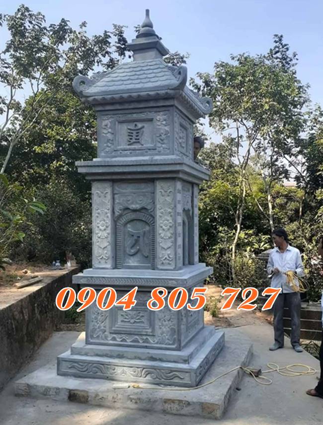 Xây mộ tháp đá để tro cốt hài cốt năm 2023