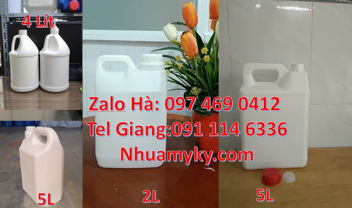 can 2l đựng nước mắm,can 4l đựng tương ớt,can 5l đựng rượu nếp,can xan
