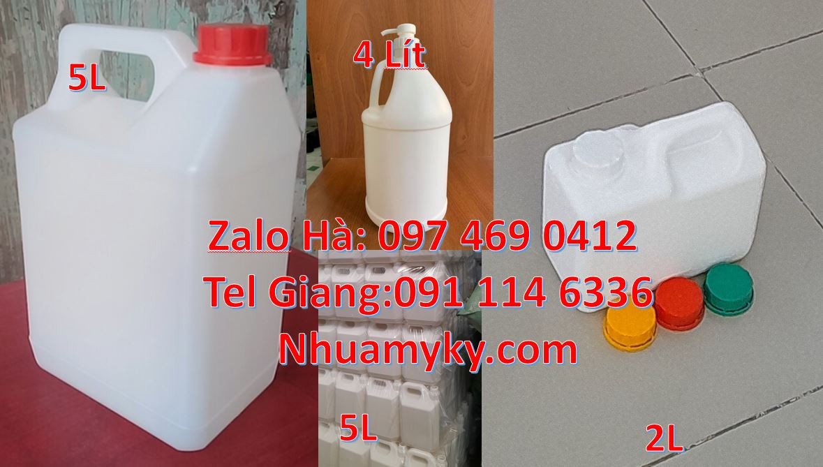 can 2l đựng nước mắm,can 4l đựng tương ớt,can 5l đựng rượu nếp,can xan