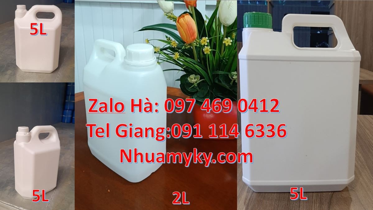 can 2l đựng nước mắm,can 4l đựng tương ớt,can 5l đựng rượu nếp,can xan