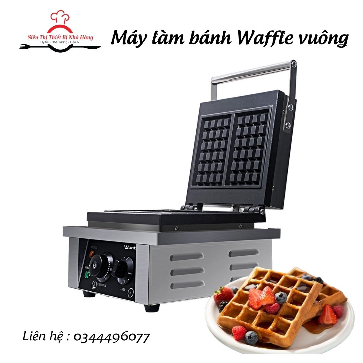 Máy làm bánh waffle dùng điện- máy làm bánh