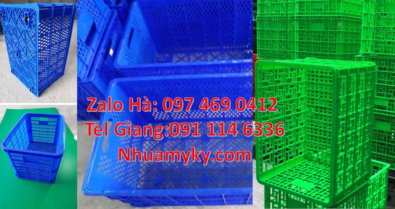 rổ nhựa đựng trái cây,sóng nhựa bit màu xanh, khay nhựa đựng hải sản