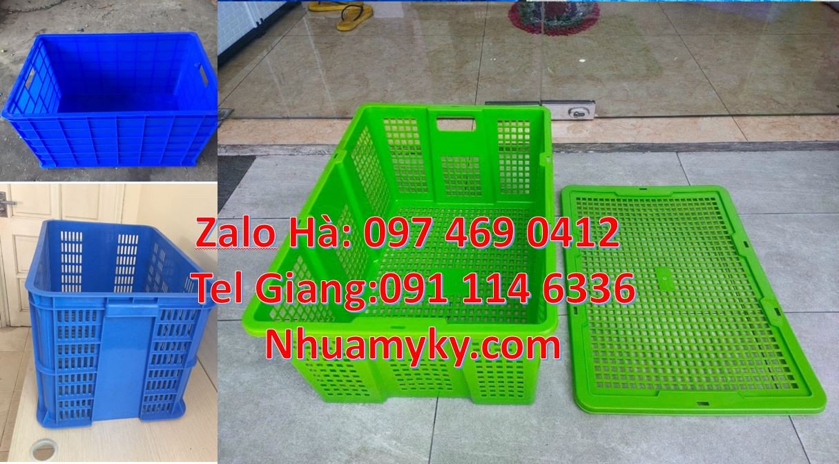 rổ nhựa đựng trái cây,sóng nhựa bit màu xanh, khay nhựa đựng hải sản