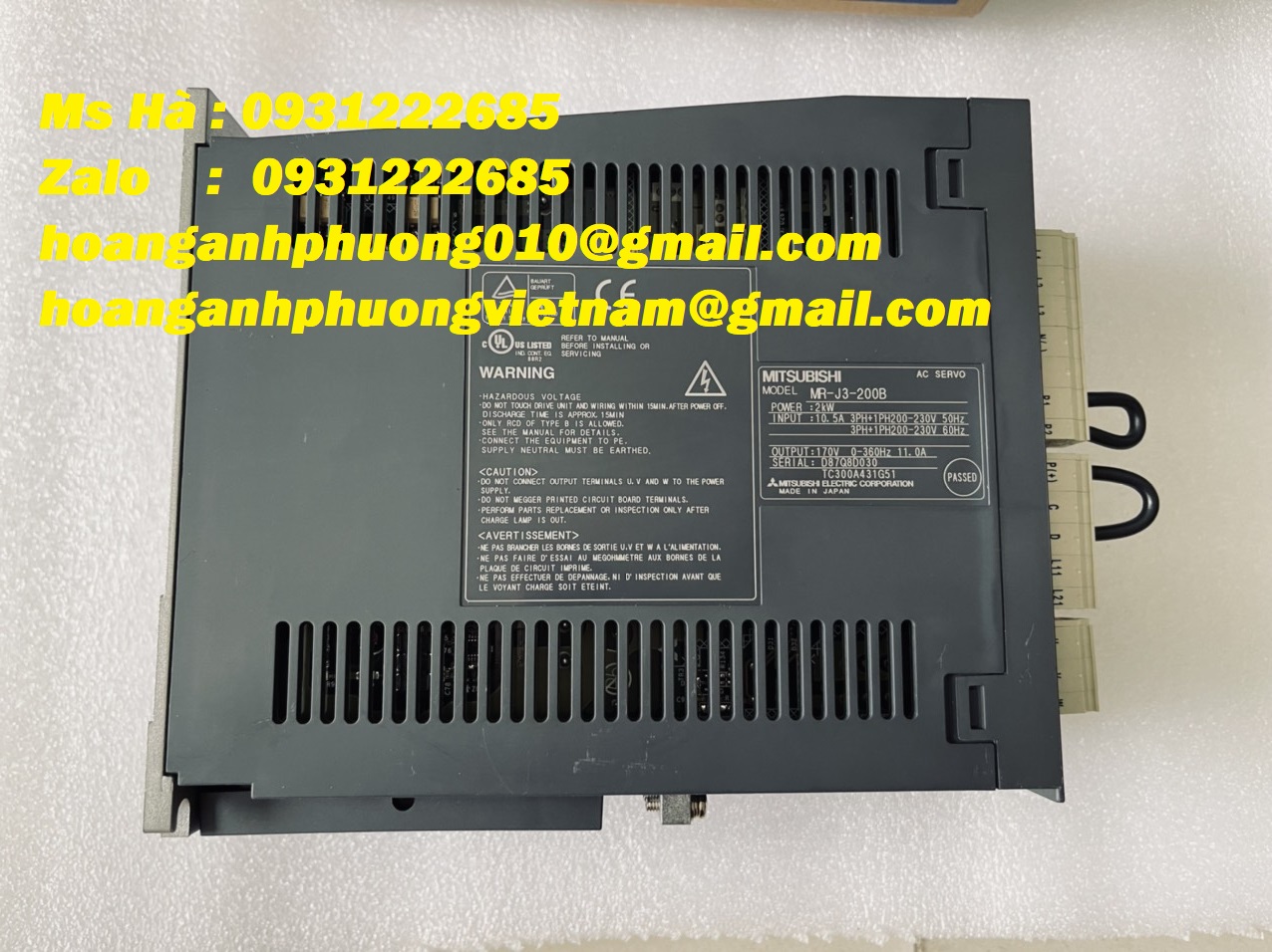 Bộ điều khiển mitsubishi MR-J3-200B giá cạnh tranh toàn quốc