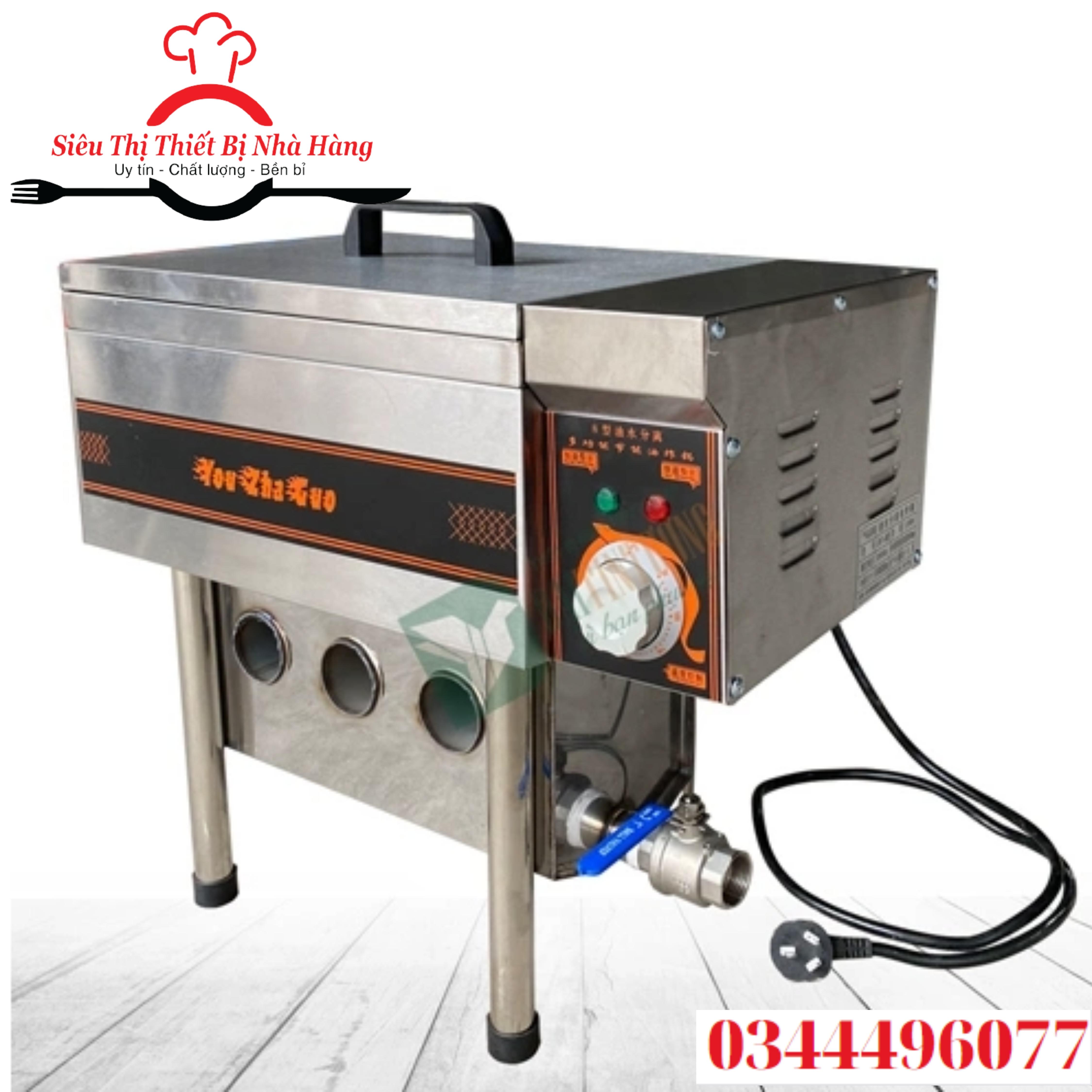 Bếp chiên tách dầu về sẵn full dung tích- bếp chiên tách dầu 10l