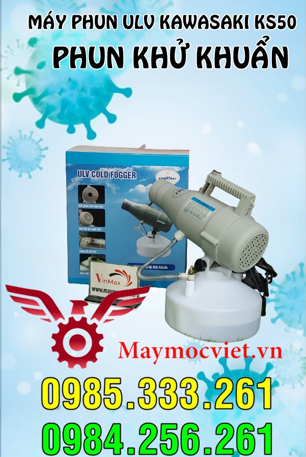 Máy phun hóa chất khử khuẩn phòng tránh dịch covid ULV KAWASAKI KS50
