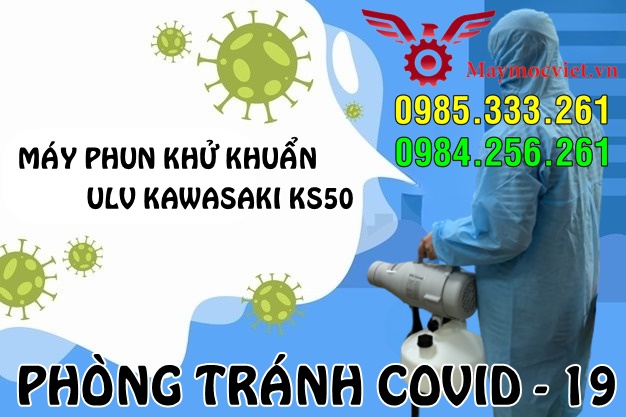 Máy phun hóa chất khử khuẩn phòng tránh dịch covid ULV KAWASAKI KS50