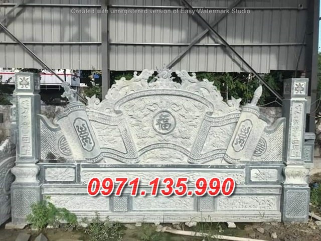 Mẫu cuốn thư đá đẹp bán tại long an - nhà thờ từ đường lăng mộ