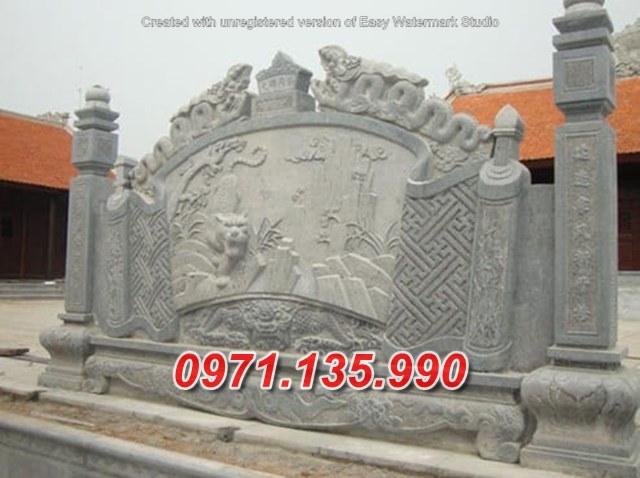 Mẫu cuốn thư đá đẹp bán tại long an - nhà thờ từ đường lăng mộ