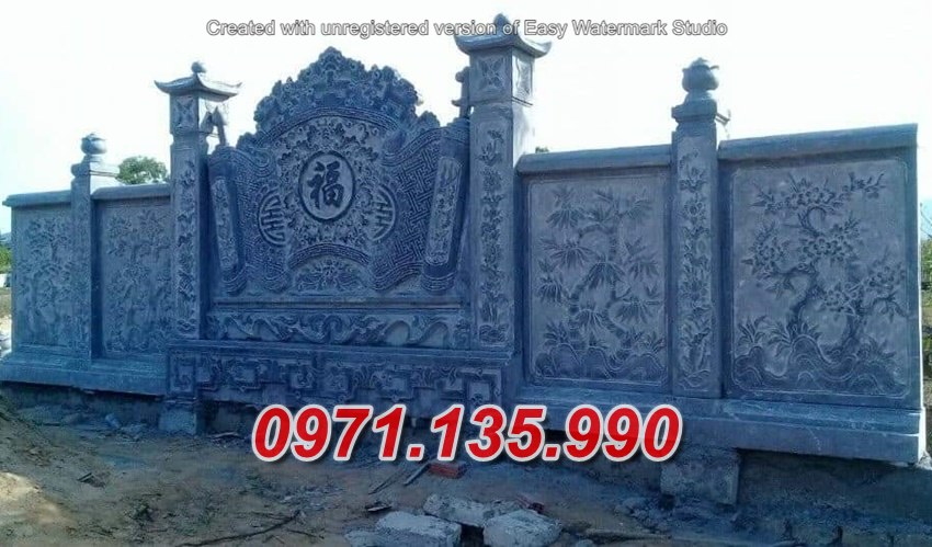 Mẫu cuốn thư đá đẹp bán tại long an - nhà thờ từ đường lăng mộ