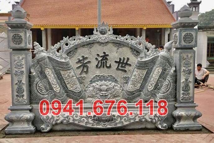 Mẫu cuốn thư đá đẹp bán tại long an - nhà thờ từ đường lăng mộ