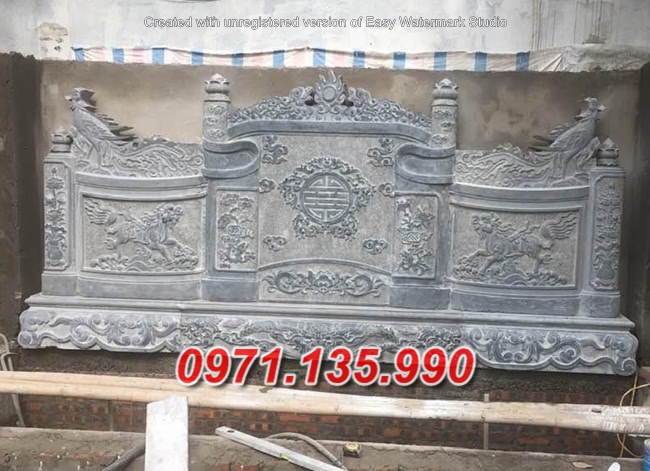 Mẫu cuốn thư đá đẹp bán tại long an - nhà thờ từ đường lăng mộ