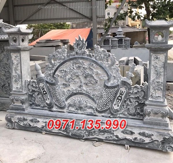 Mẫu cuốn thư đá đẹp bán tại long an - nhà thờ từ đường lăng mộ