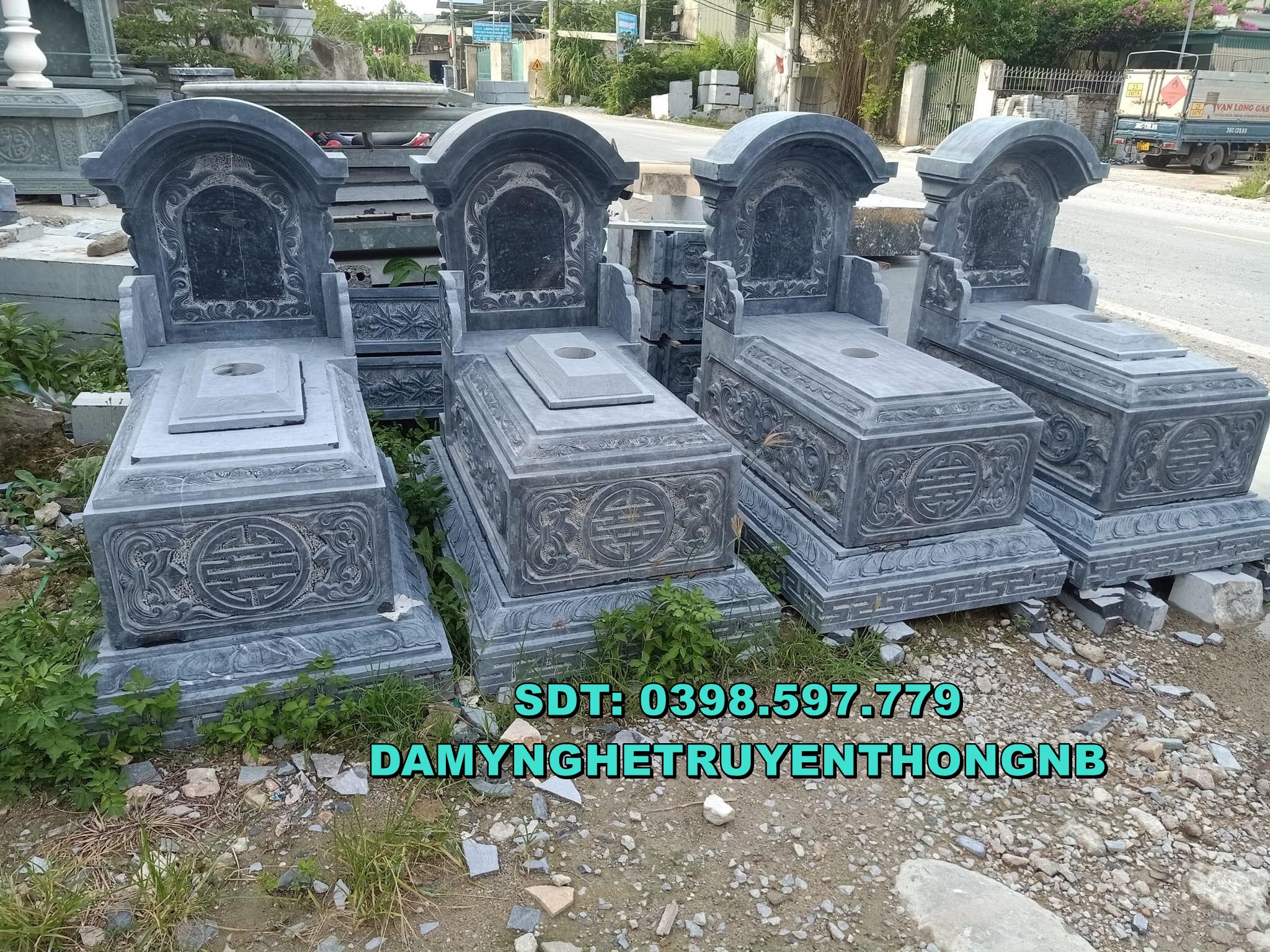 xây mộ đá tròn chuẩn phong thuỷ tại hưng yên 2023
