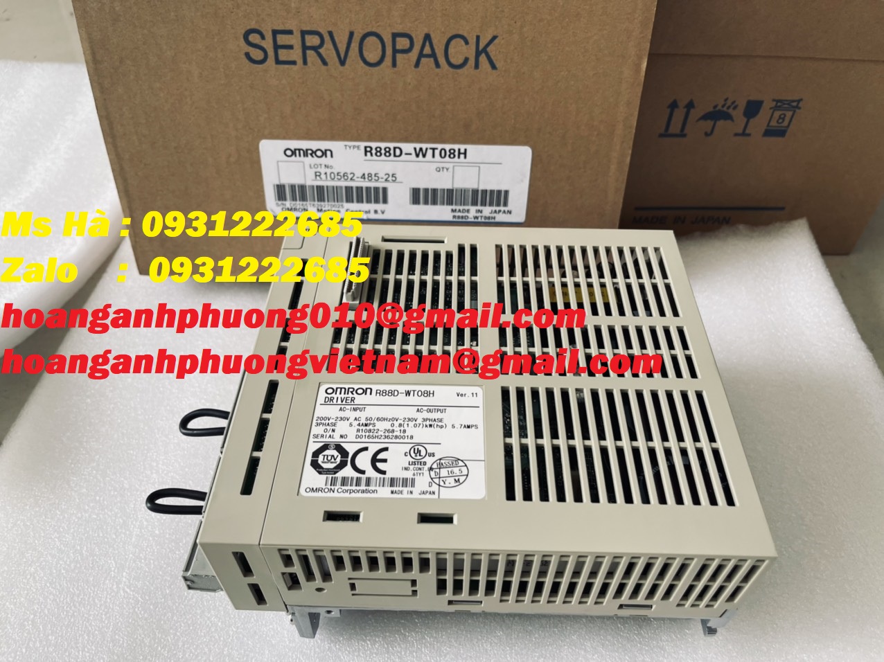 GIÁ TỐT dòng omron R88D-WT08H hàng nhập khẩu, chính hãng