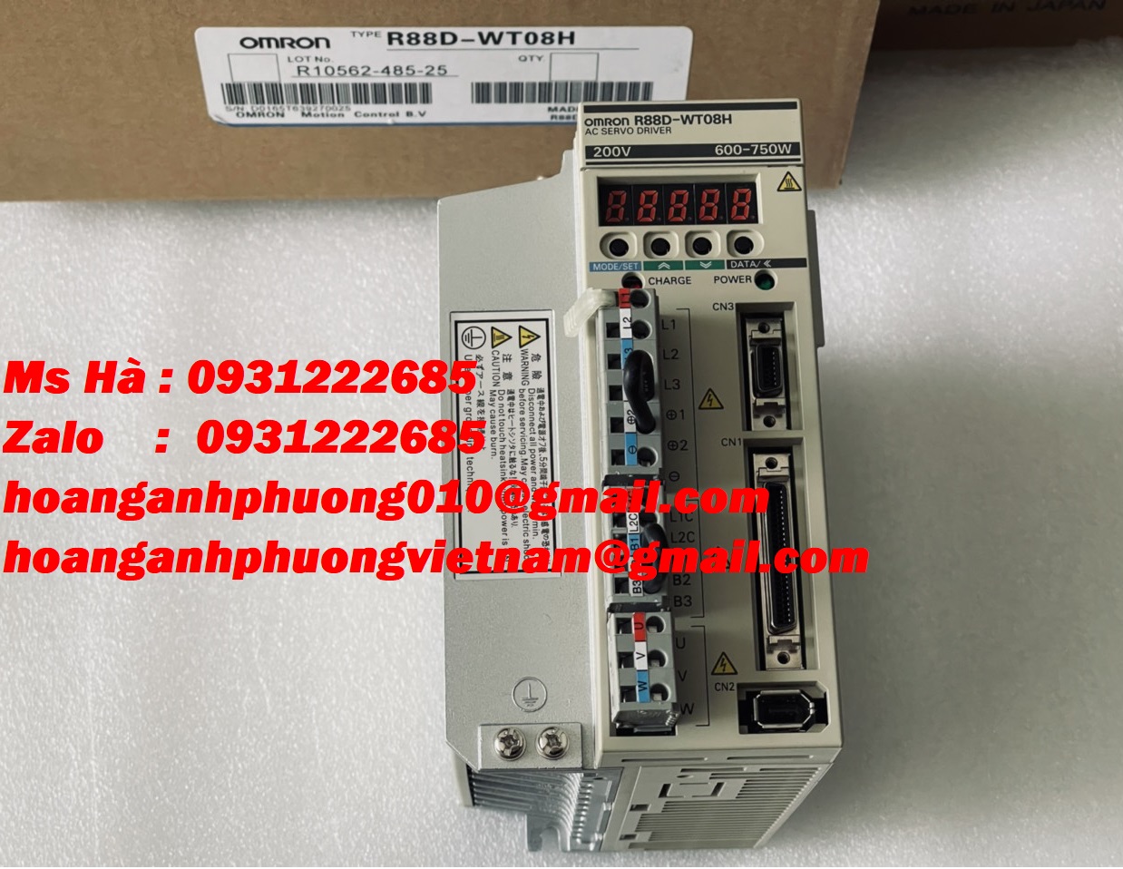 GIÁ TỐT dòng omron R88D-WT08H hàng nhập khẩu, chính hãng