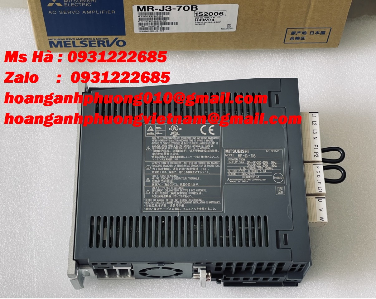 MITSUBISHI 700W giá tốt hiện nay MR-J3-70B bộ điều khiển