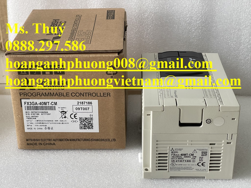 Bộ lập trình PLC Mitsubishi FX3GA-40MT-CM  BH 12 tháng
