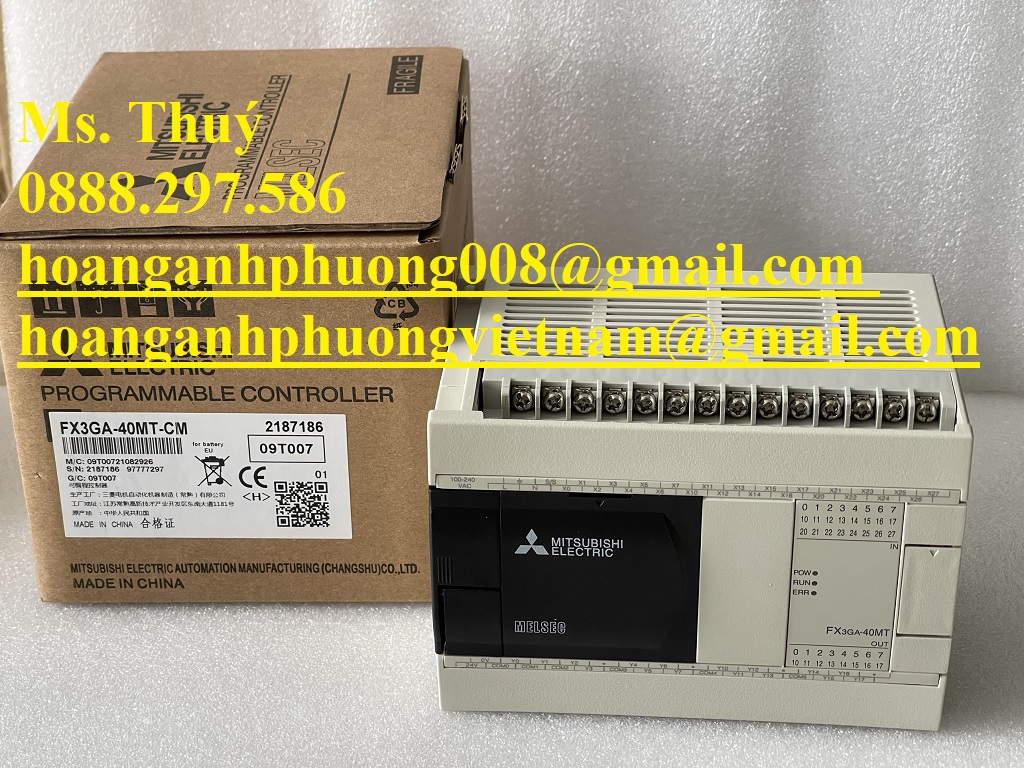 Bộ lập trình PLC Mitsubishi FX3GA-40MT-CM  BH 12 tháng