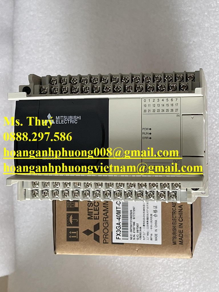 Bộ lập trình PLC Mitsubishi FX3GA-40MT-CM  BH 12 tháng