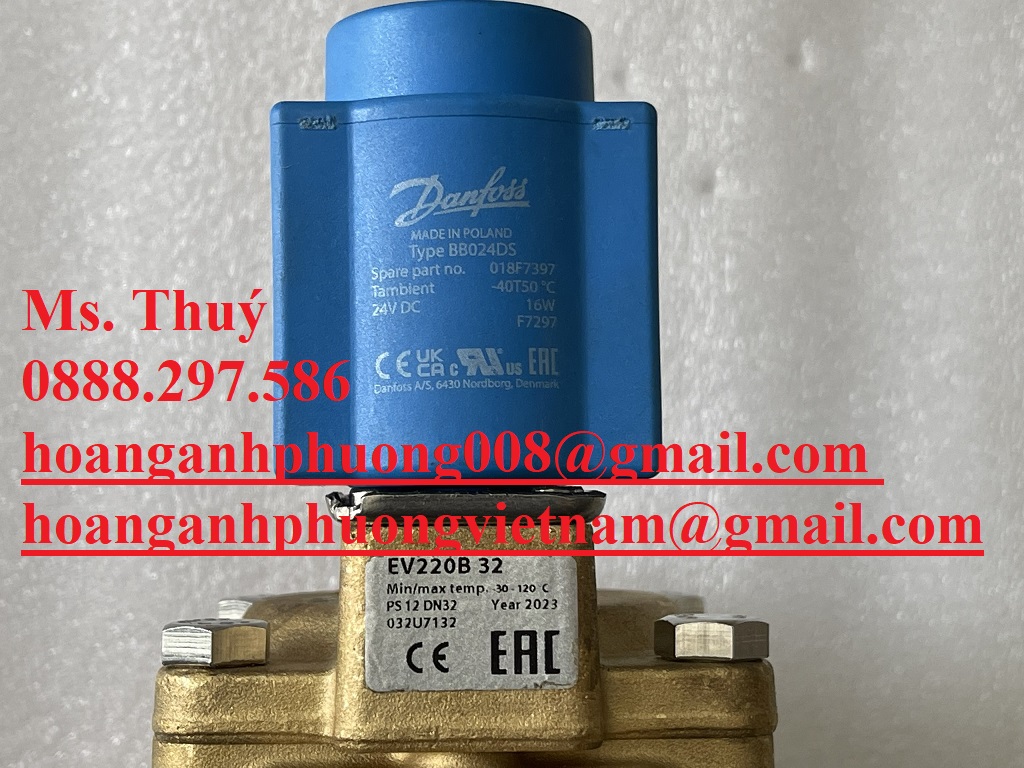 Van điện từ Danfoss EV220B 032U7150  Nhập khẩu mới, chính hãng