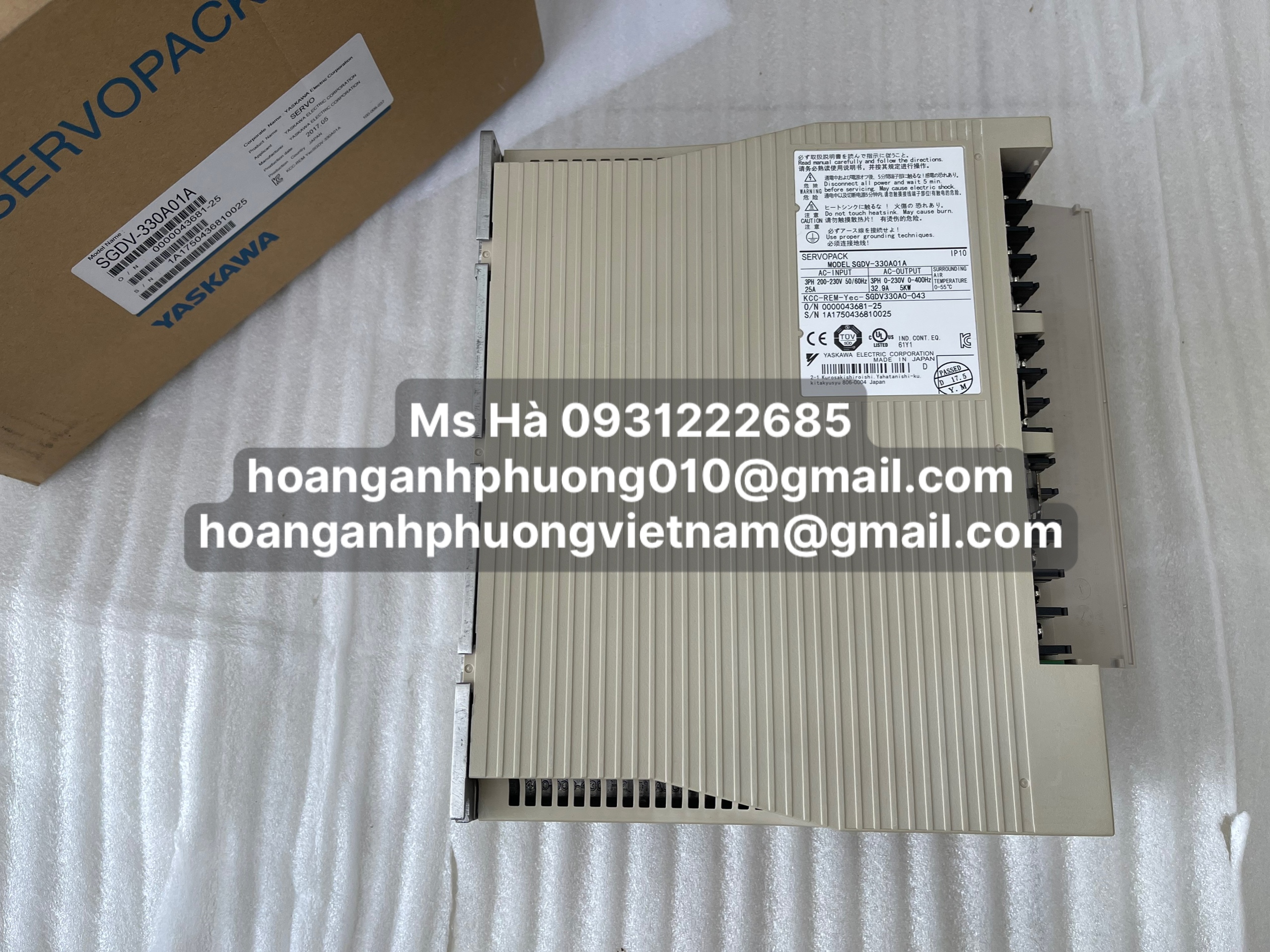 Bộ điều khiển 5kW nhập khẩu dòng yaskawa SGDV-330A01A