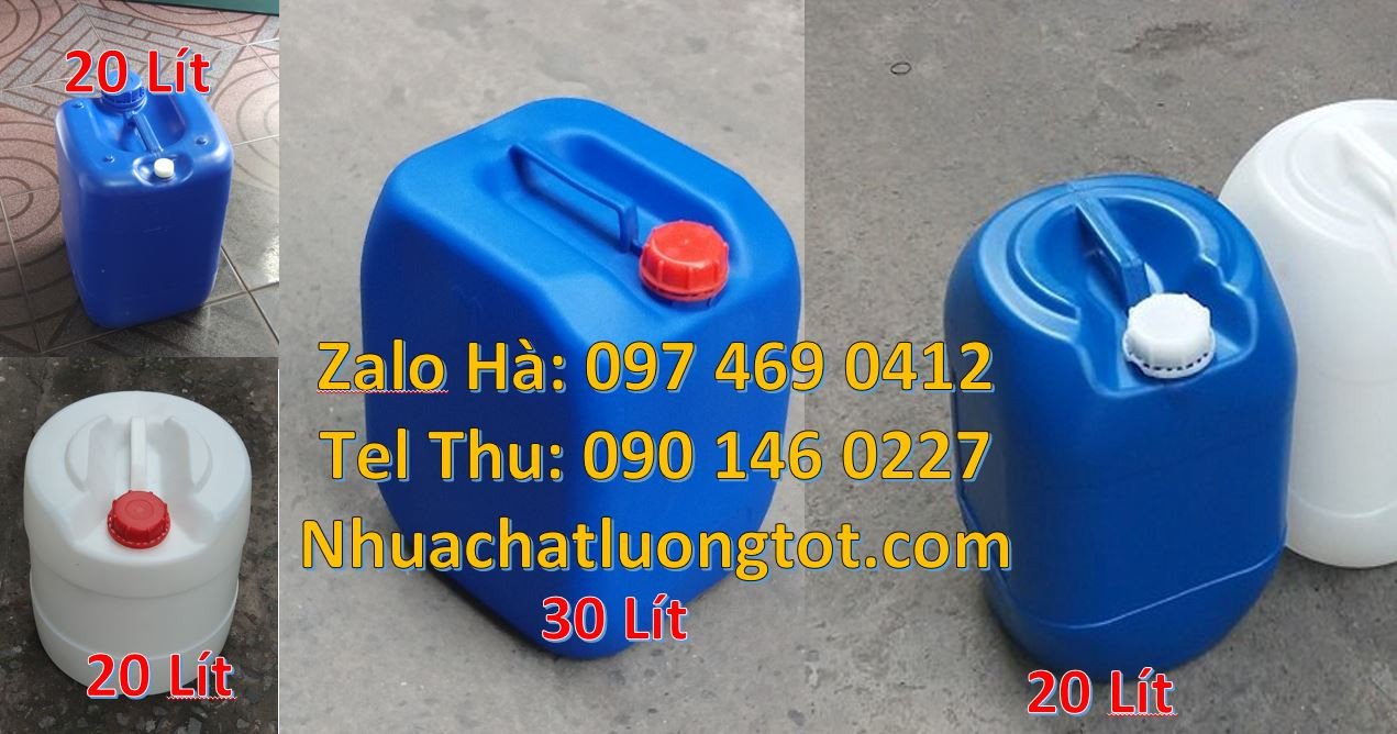can nhựa hdpe 20l vuông,can nhựa tròn màu xanh,can nhựa 25l giá rẻ hcm