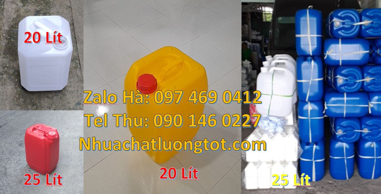 can nhựa hdpe 20l vuông,can nhựa tròn màu xanh,can nhựa 25l giá rẻ hcm