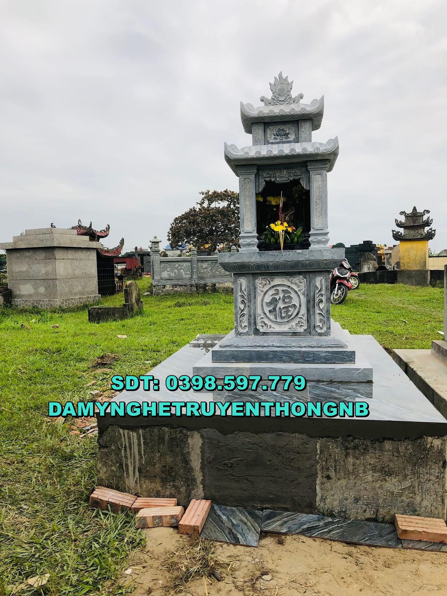 lắp đặt mộ công giáo đá cao cấp tại nghĩa hưng nam định