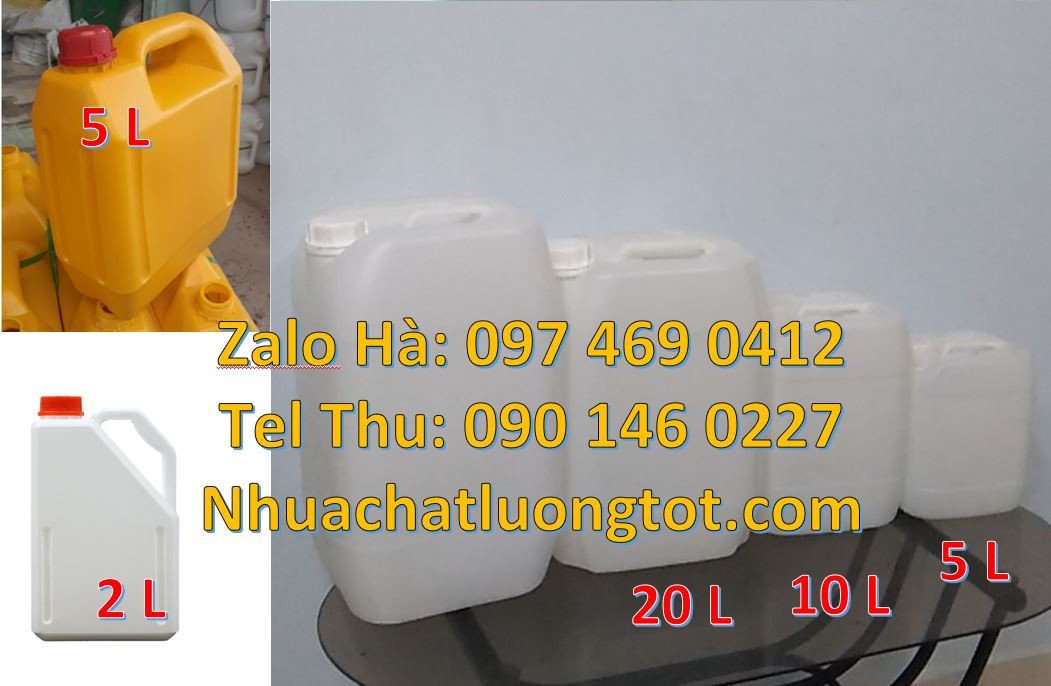 can nhựa 2l đựng nước rửa chén,can nhựa 4l đựng dầu ăn,can nhựa 5l đen