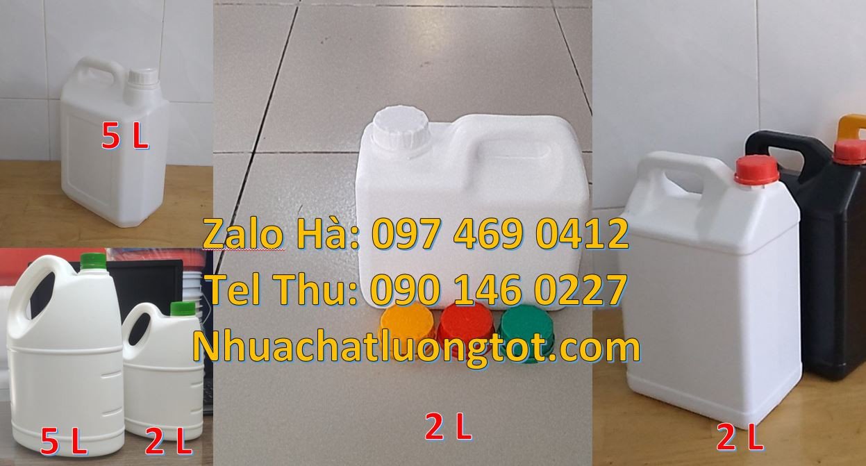 can nhựa 2l đựng nước rửa chén,can nhựa 4l đựng dầu ăn,can nhựa 5l đen