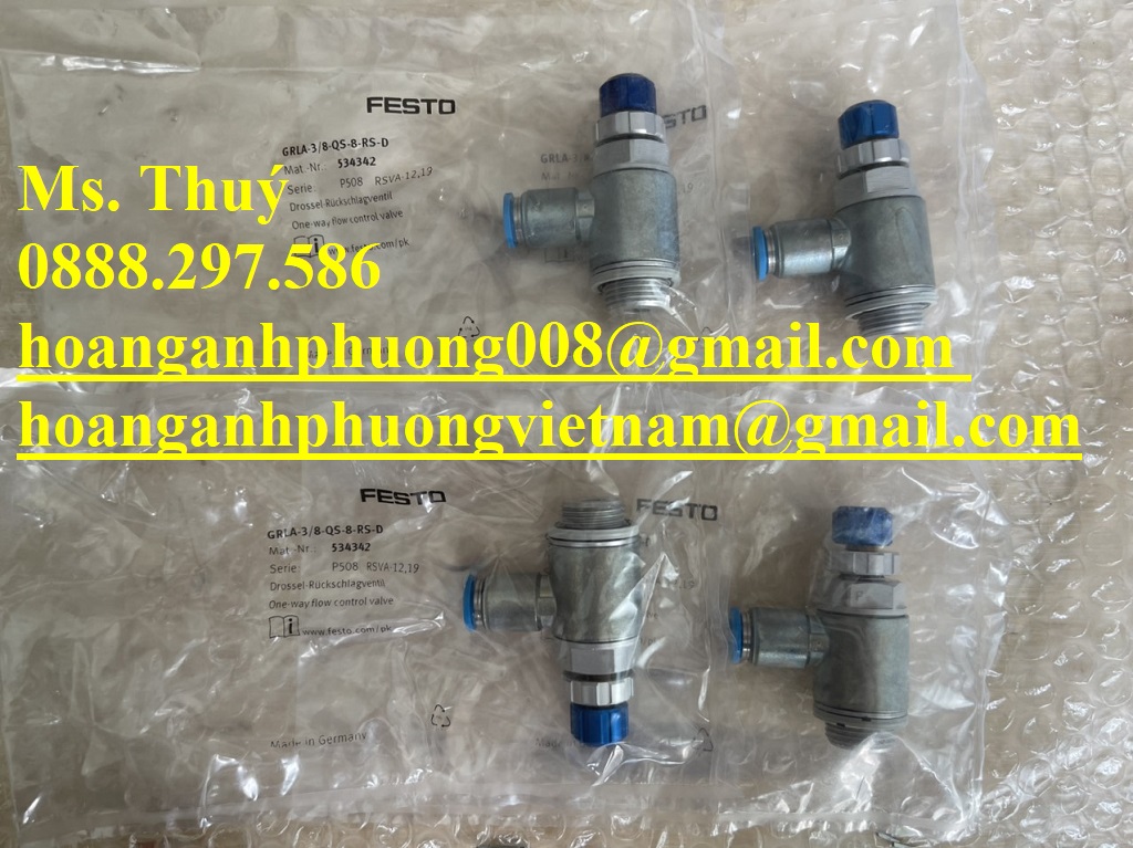 Van tiết lưu Festo GRLA-3/8-QS-8-RS-D giá tốt nhất