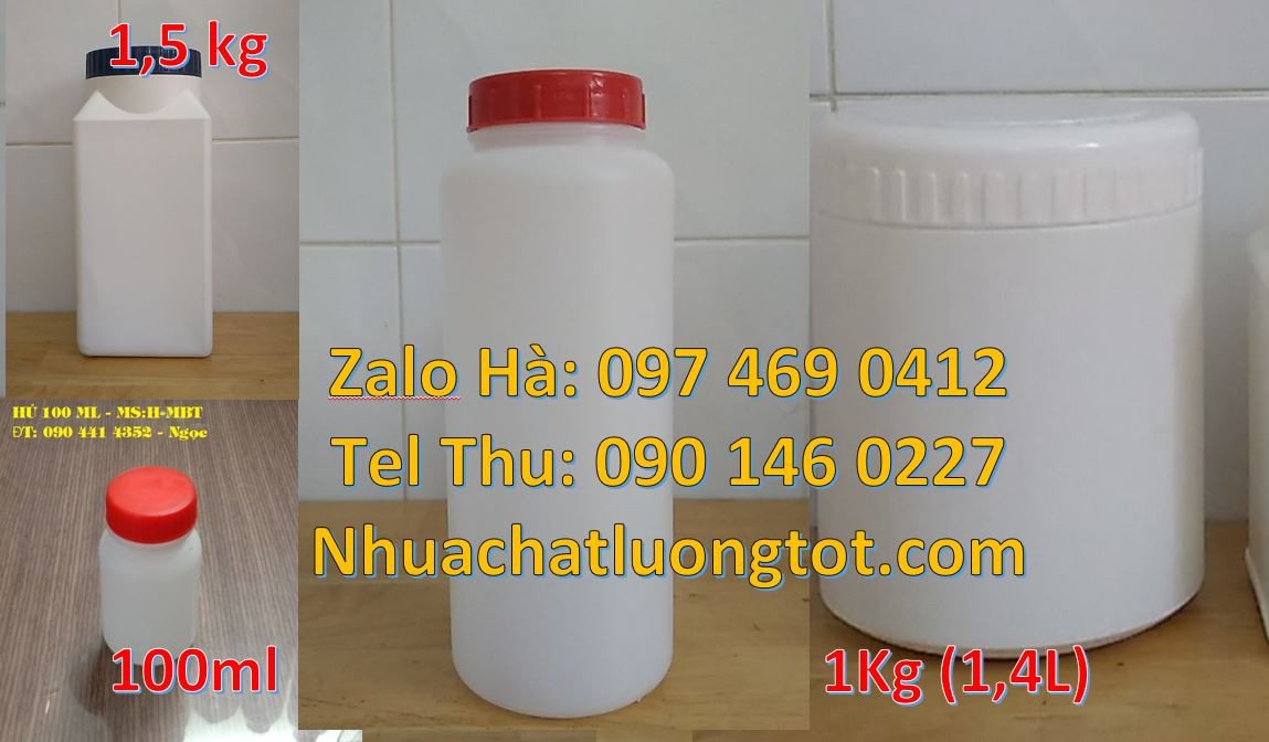 hũ nhựa 0.5kg đựng bột ngọt,hũ nhựa 2kg đựng mút,hũ nhựa 1k màu trắng