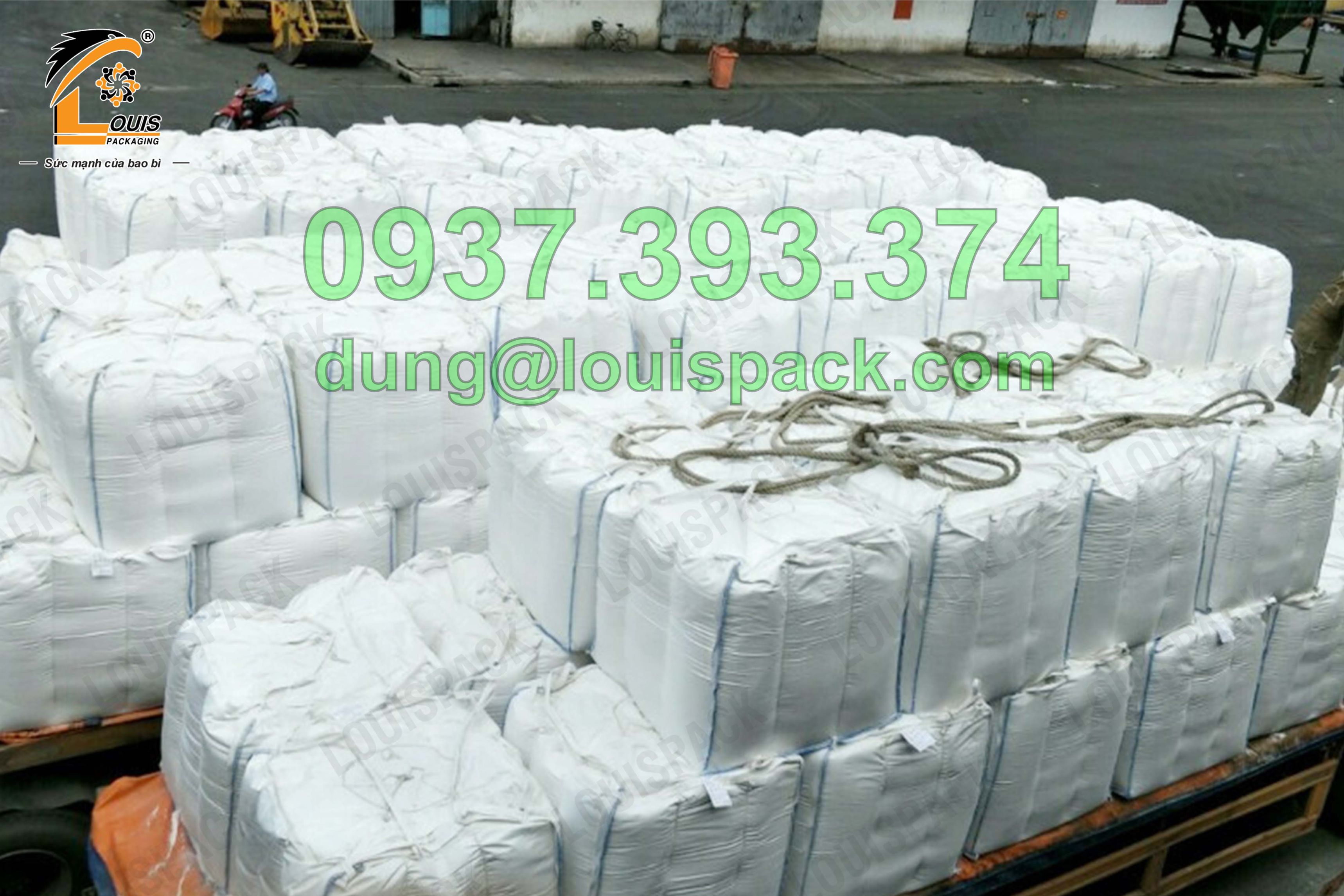 Bao jumbo đựng nông sản như lúa, gạo, cà phê, bắp giống, tiêu