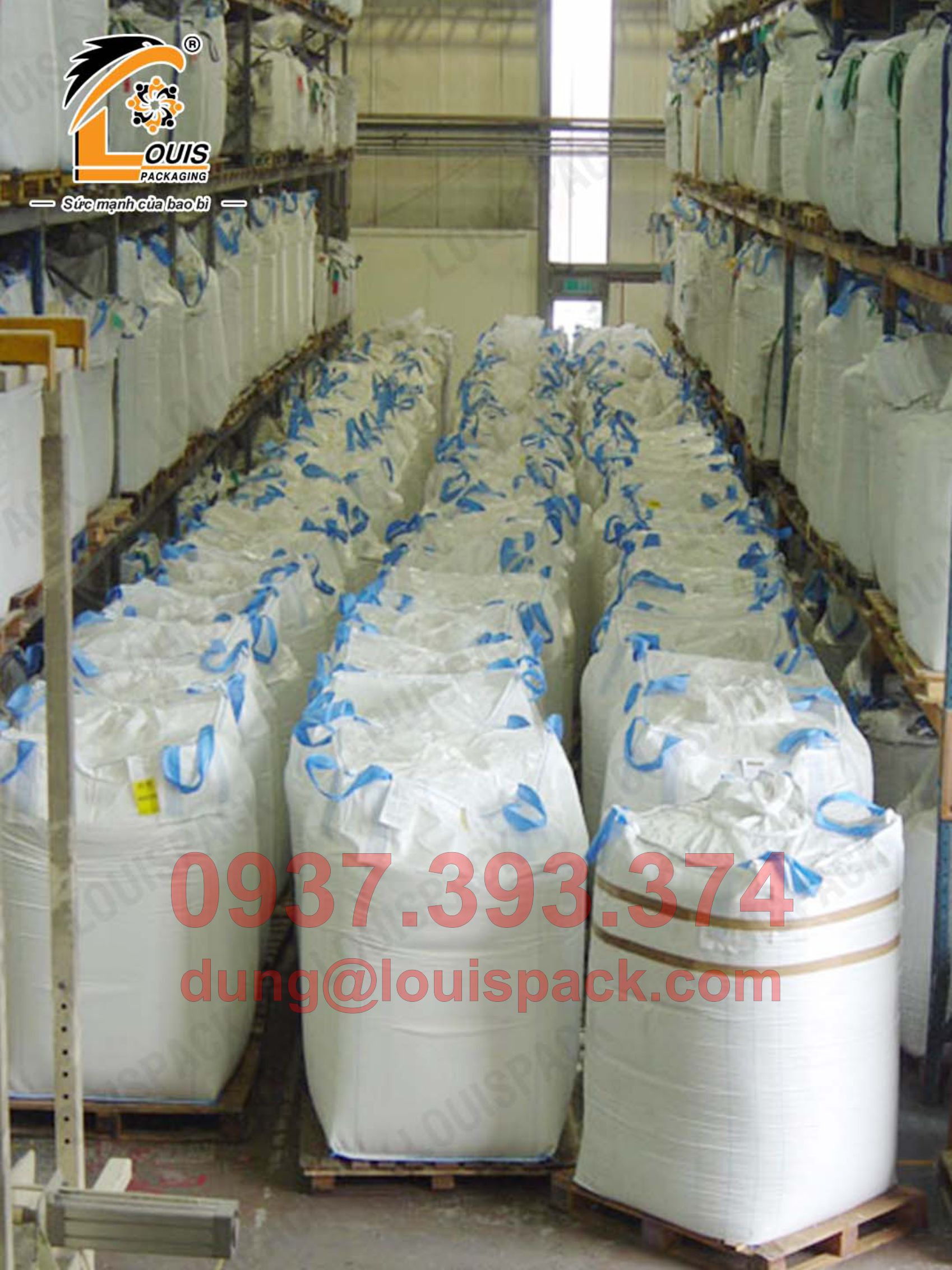 Bao jumbo đựng nông sản như lúa, gạo, cà phê, bắp giống, tiêu